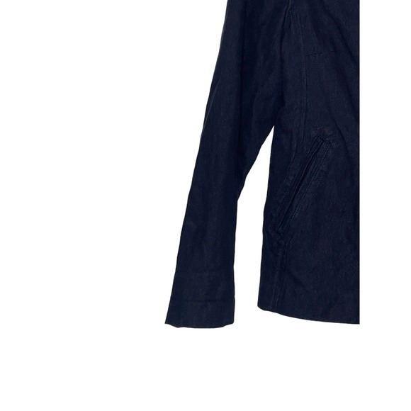 J.Crew Women's Jacket Coat Double Breast Gold Buttons Long Sleeve Blue Size 2 - Picture 3 of 10